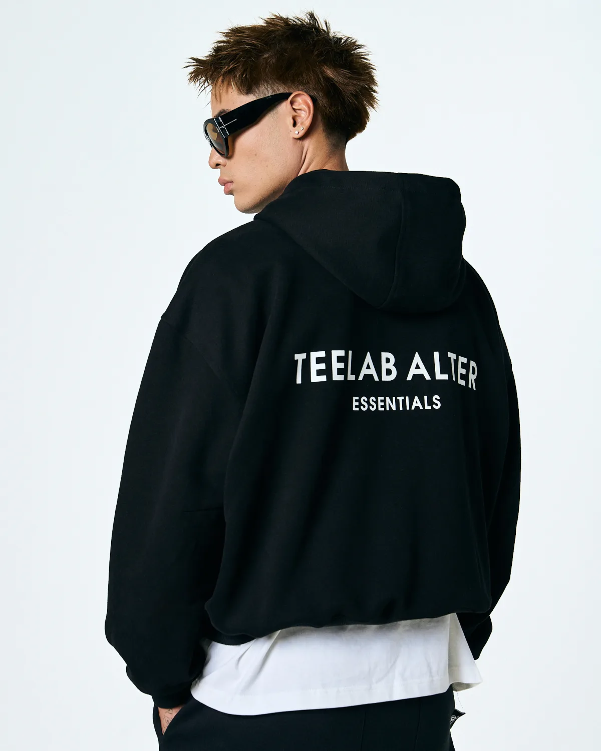 Hoodie Zip Teelab Alter Boxy Cotton World Tour Hoodie HD139