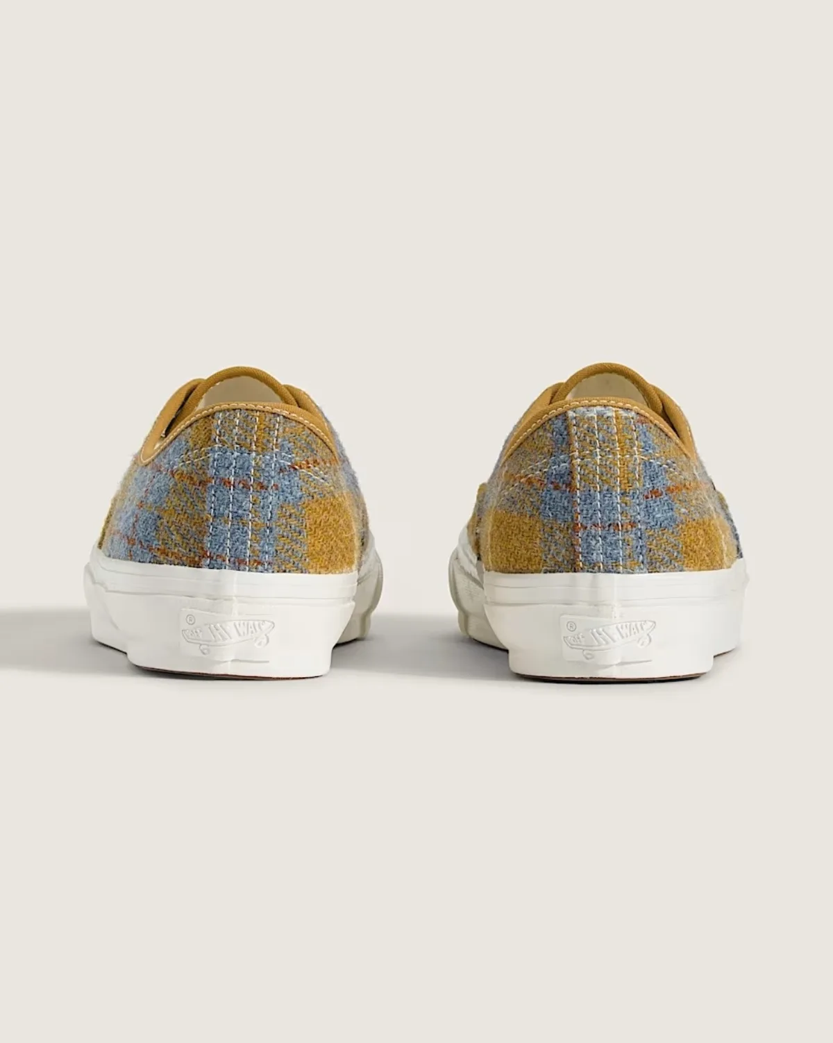 Giày VANS PREMIUM AUTHENTIC HARRIS TWEED BURNT GOLD YELLOW/STORMY WEATHER BLUE