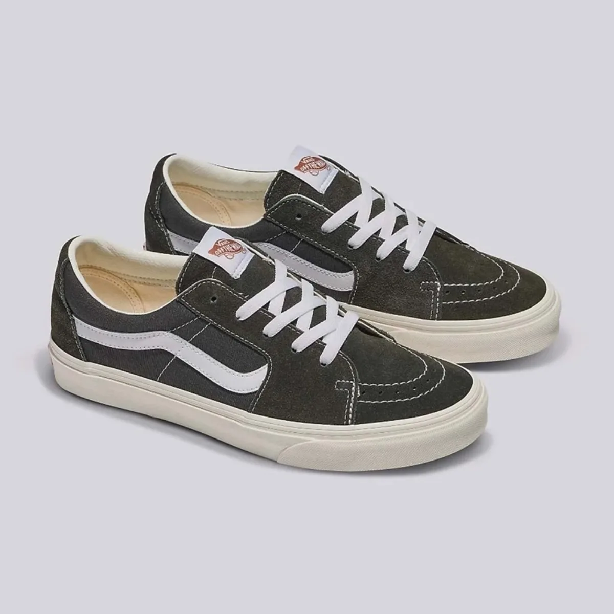Giày VANS SK8-LOW CANVAS/SUEDE BLACK INK