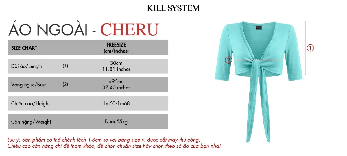 [CÓ TÁCH LẺ] Áo khoác croptop buộc nơ tay lửng phối áo hai dây ren ôm body CHERU - 𝐊𝐈𝐋𝐋 𝐒𝐘𝐒𝐓𝐄𝐌