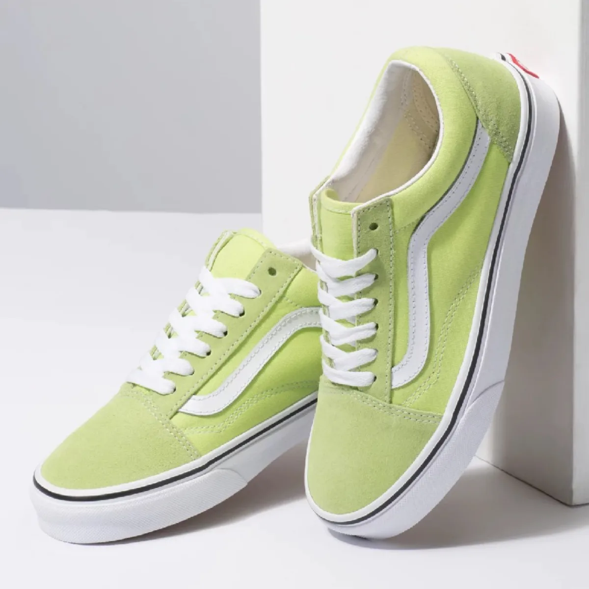VANS OLD SKOOL SHARP GREEN TRUE WHITE