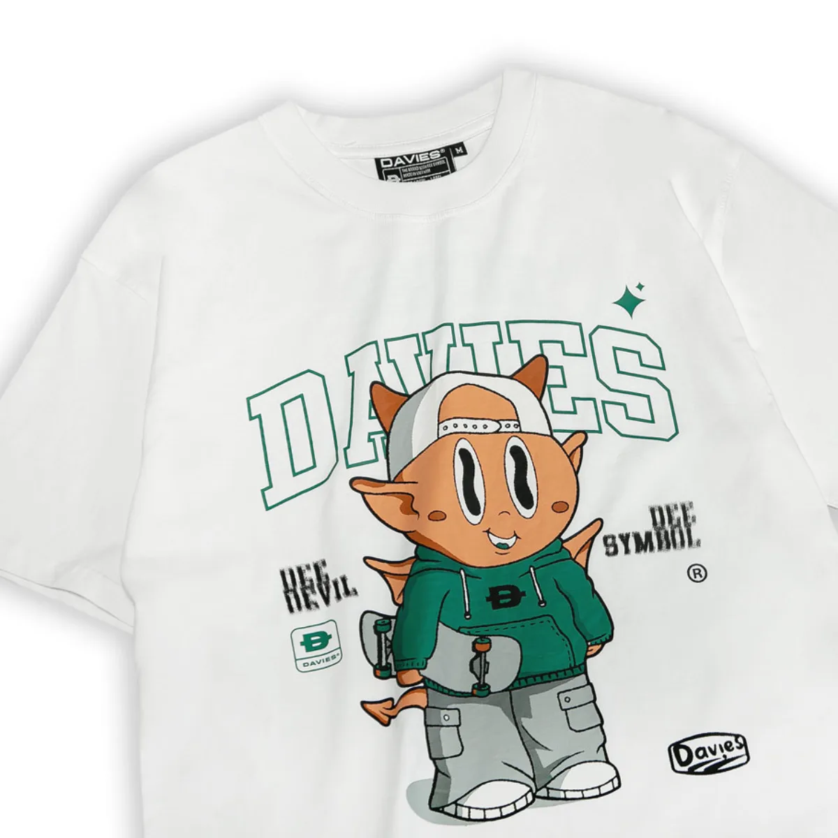 Áo thun local brand DAVIES nam nữ form rộng tay lỡ Devil Sketer Tee | D29-T5