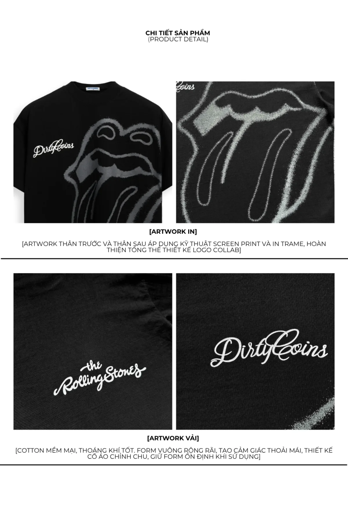 Áo Thun DirtyCoins Big Logo Print