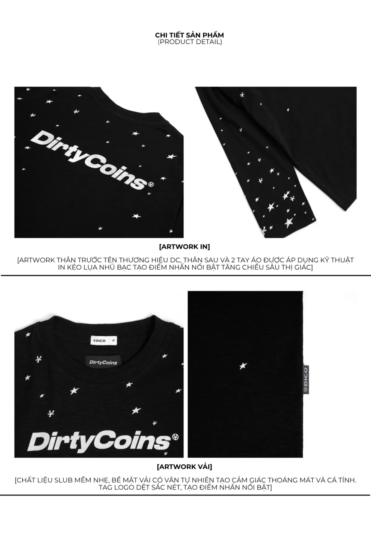 Áo Thun DirtyCoins Tay Dài DICO Meteor