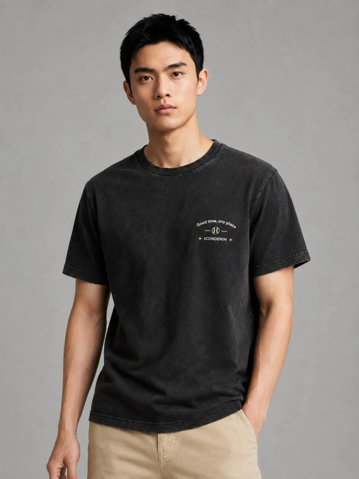 Áo Thun Nam ICONDENIM Ballpark Form Regular ATID0773