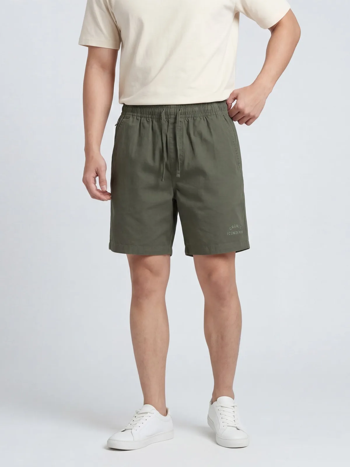 Quần Short Kaki Nam ICONDENIM Garment Dye Form Regular QSID0230