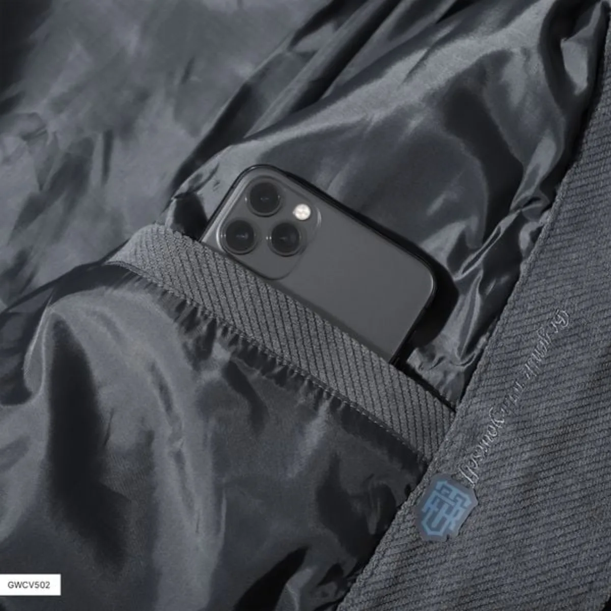 Áo khoác nhung tăm PRIME JACKET TORANO cổ bẻ khắc logo ở cúc tay, Êm Ái, Mềm Mịn, Giữ Nhiệt Tốt GWCV502