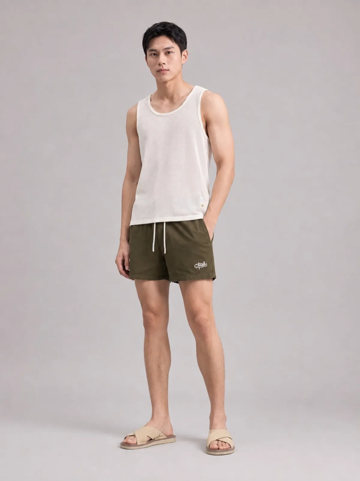 Quần Short Kaki Nam ICONDENIM Sand Drift Form Regular QSID0307