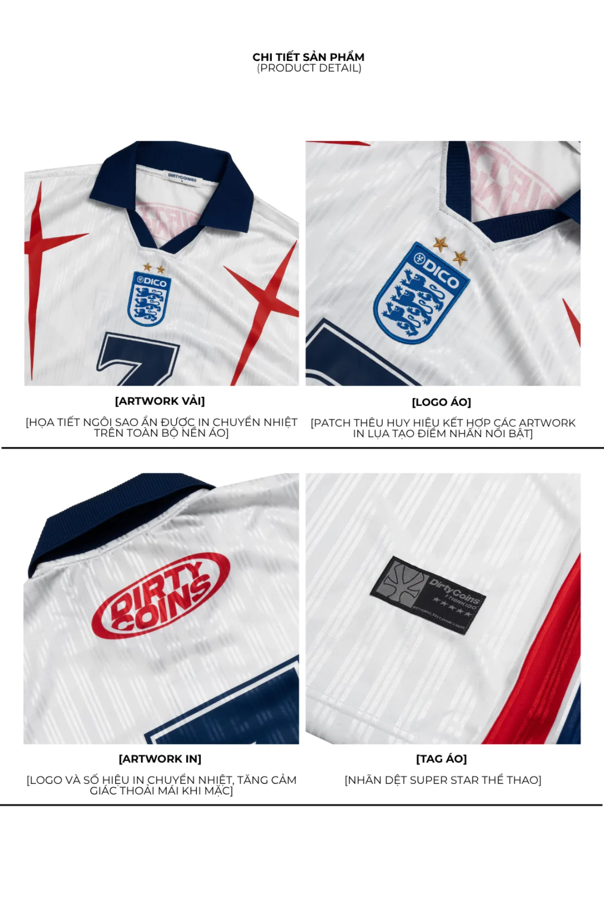 Áo Thun DirtyCoins Soccer Jersey Sparkle