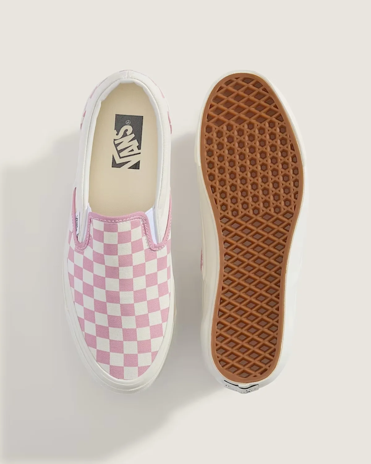 Giày VANS PREMIUM CLASSIC SLIP-ON CHECKERBOARD DAWN PINK