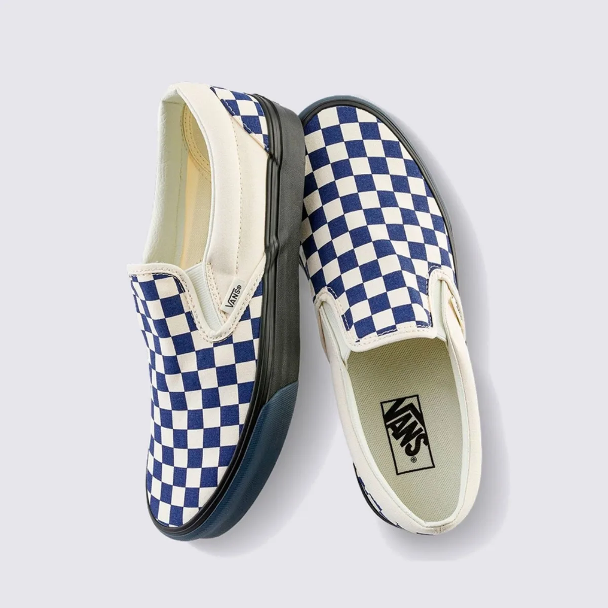 Giày VANS CLASSIC SLIP-ON CHECKERBOARD DEEP TWILGHT/MARSHMALLOW