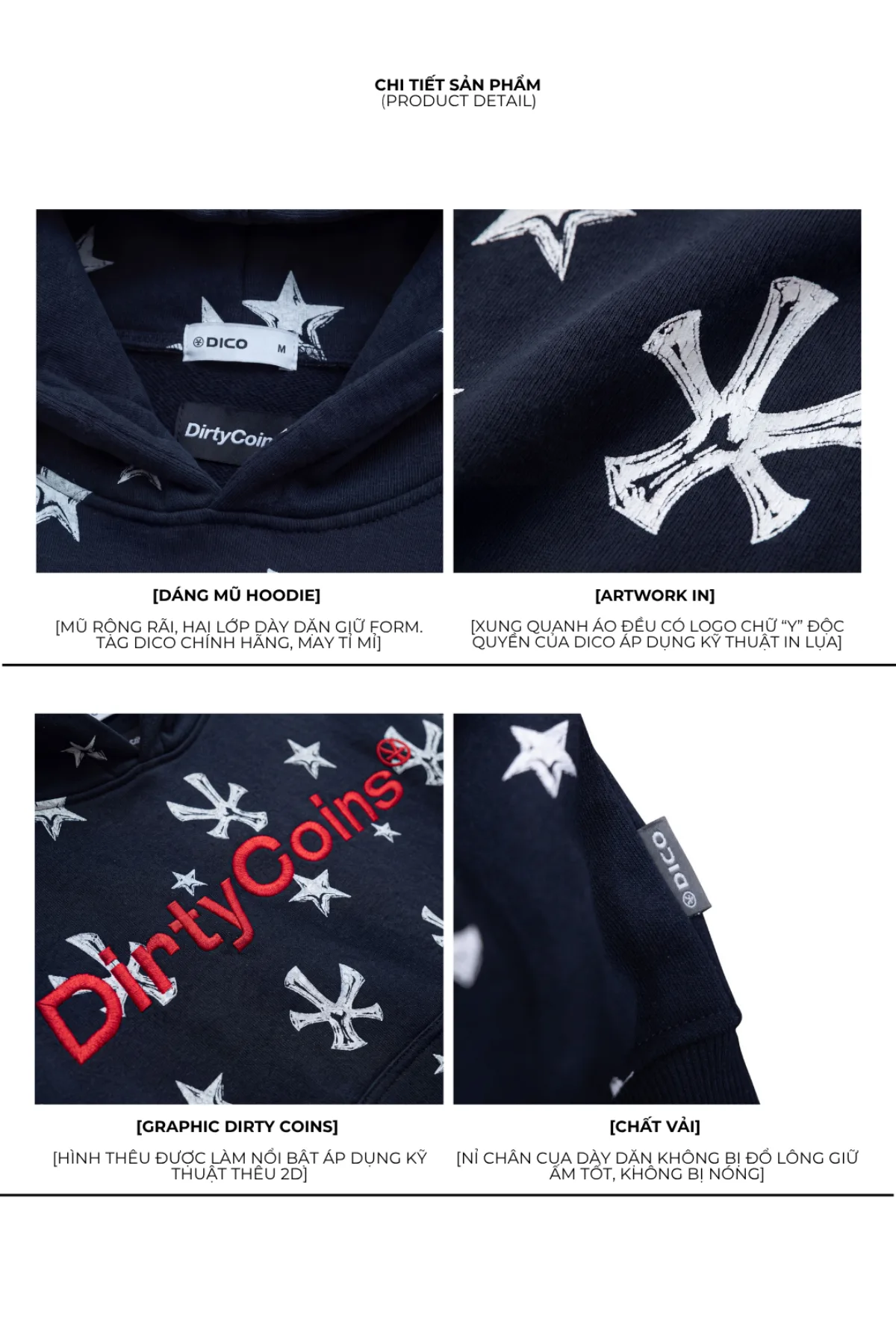 Áo Khoác DirtyCoins Hoodie DirtyCoins Starlight
