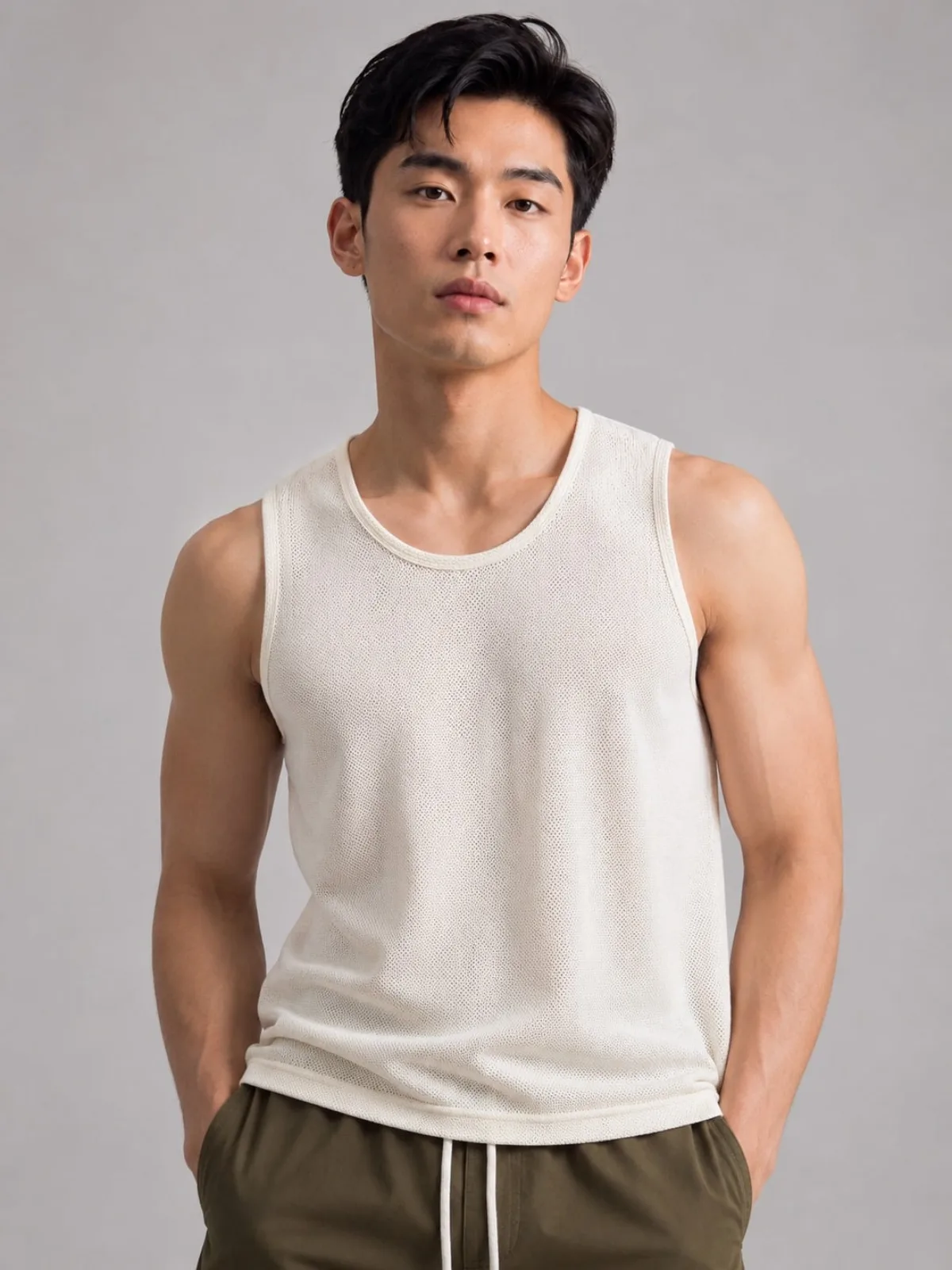 Áo Tanktop Nam ICONDENIM Coastal Knit Form Relaxed TTID0046