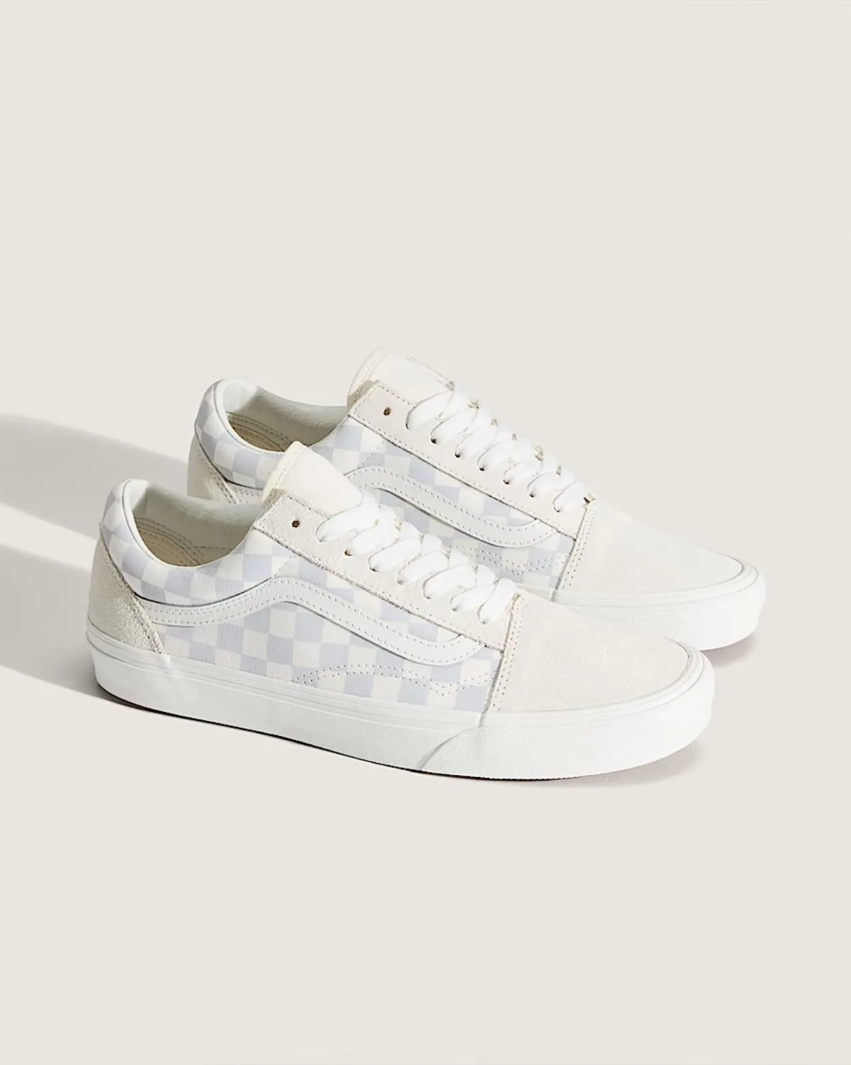 Giày VANS OLD SKOOL CHECKERBOARD GRAY/MARSHMALLOW