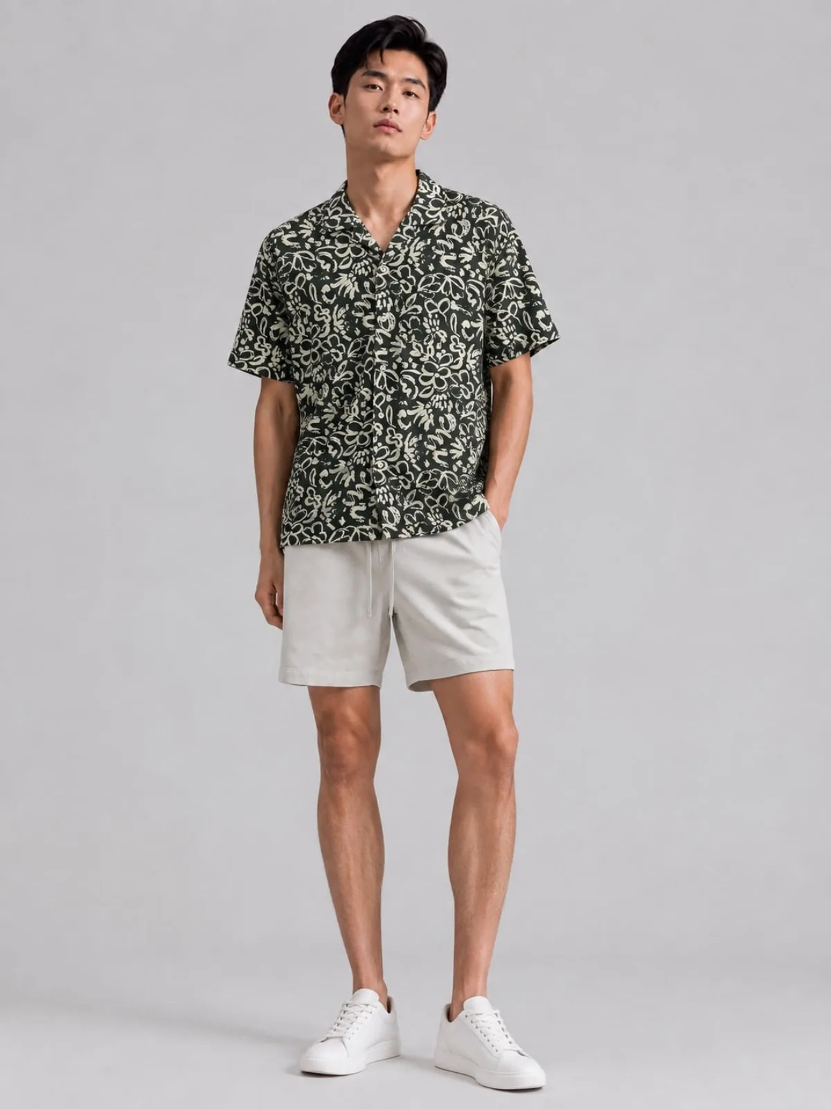 Áo Sơ Mi Nam Tay Ngắn ICONDENIM Cuban Wildbloom Form Relaxed SMID0404
