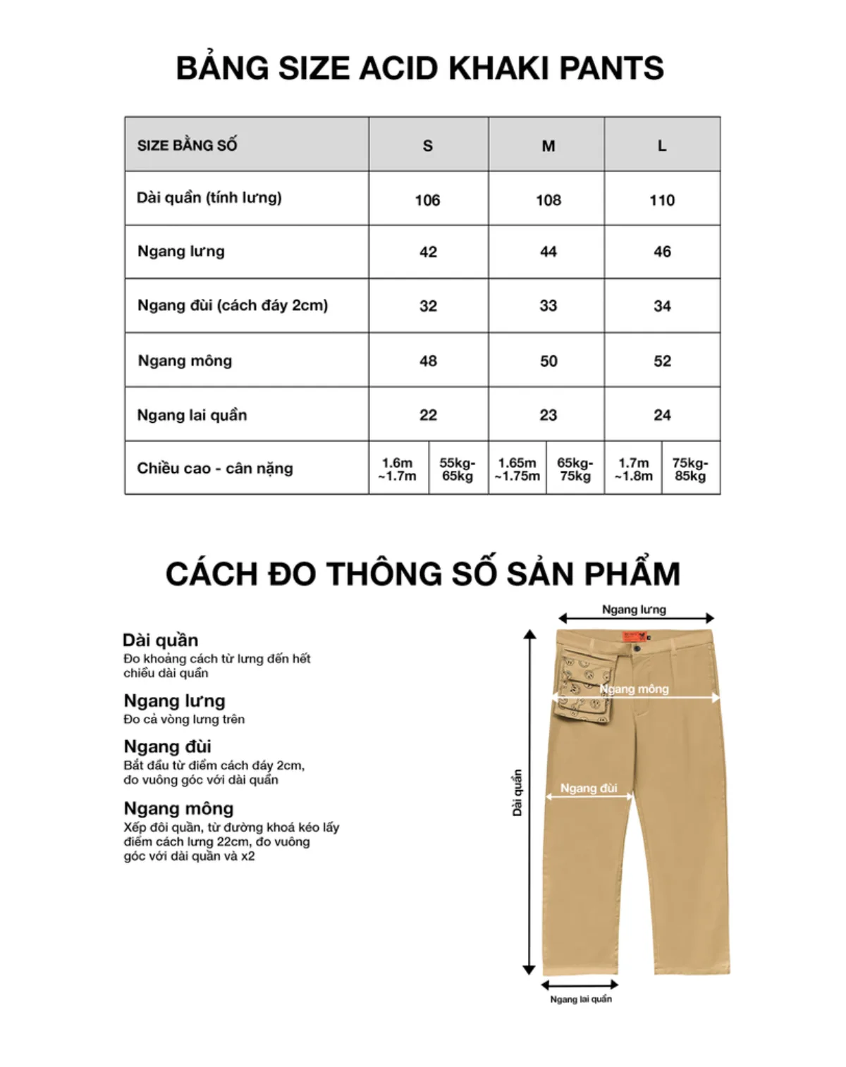 ACID KAKI PANTS