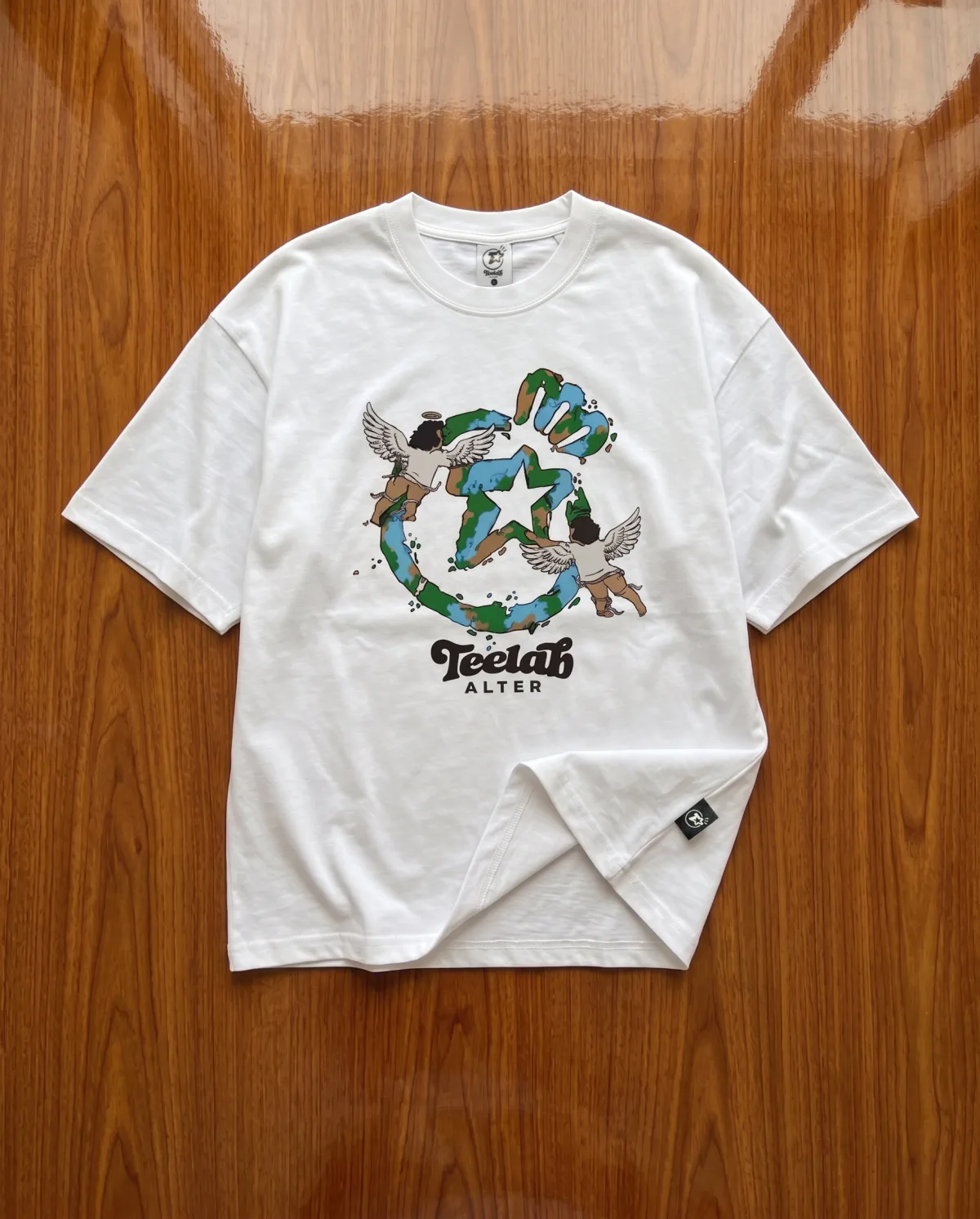 Áo Thun Teelab Alter Oversized Cotton Angel Tee TS433