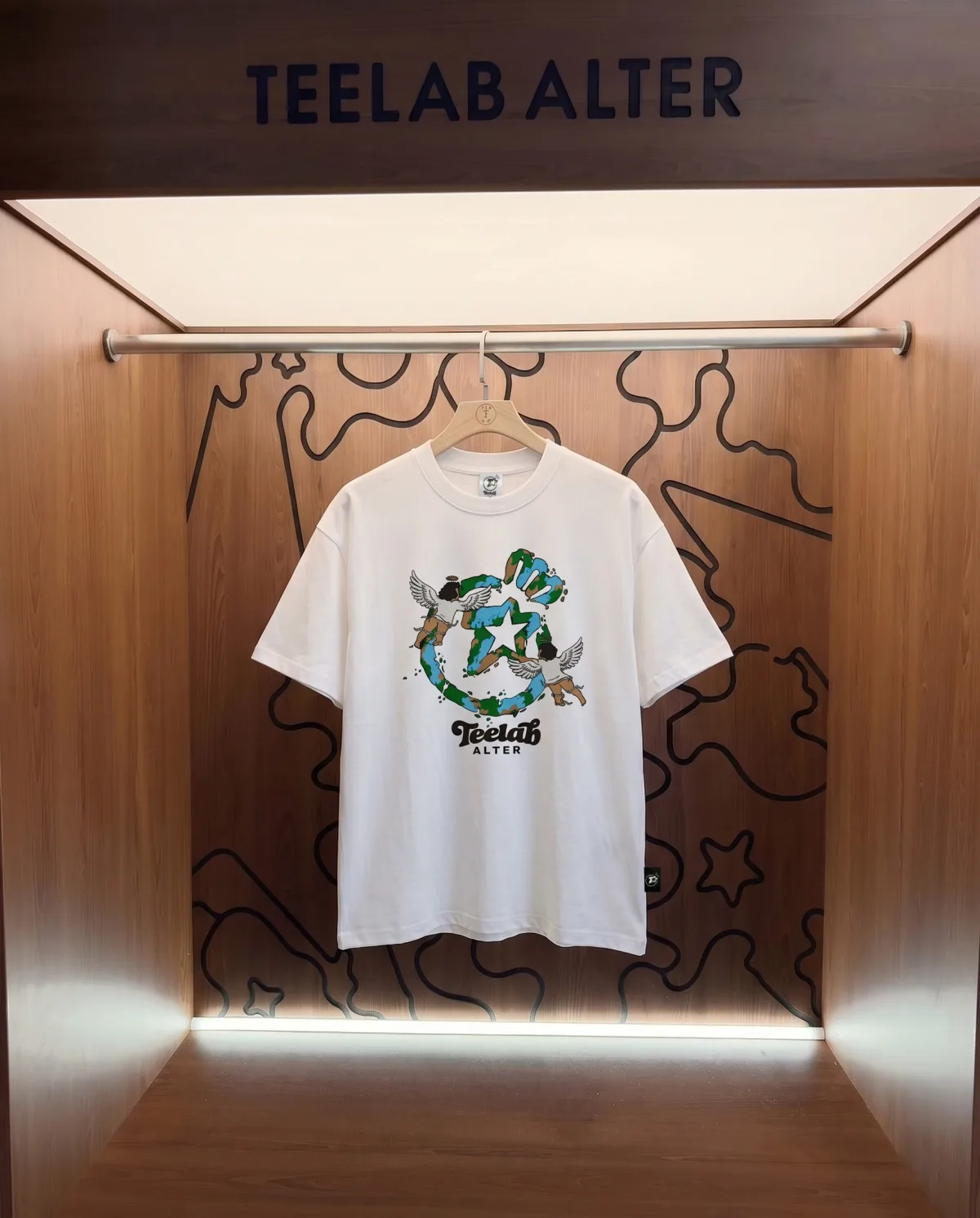 Áo Thun Teelab Alter Oversized Cotton Angel Tee TS433