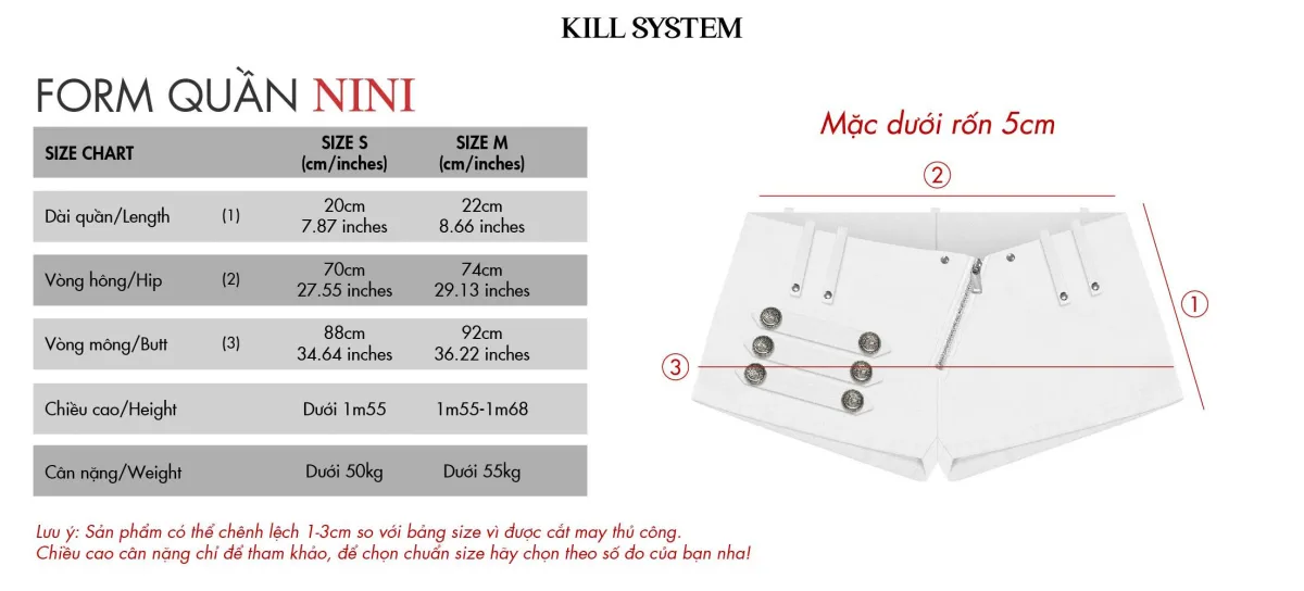 Quần short kaki chất co giãn tôn dáng NINI - 𝐊𝐈𝐋𝐋 𝐒𝐘𝐒𝐓𝐄𝐌
