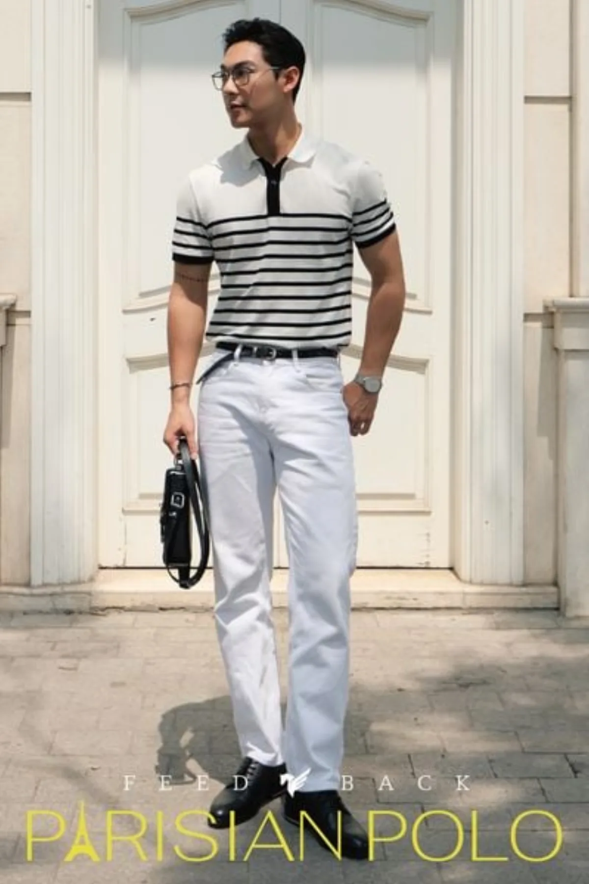 Áo polo PARISIAN POLO TORANO kẻ ngang bo tay phối màu tinh tế và phóng khoáng GSTP039