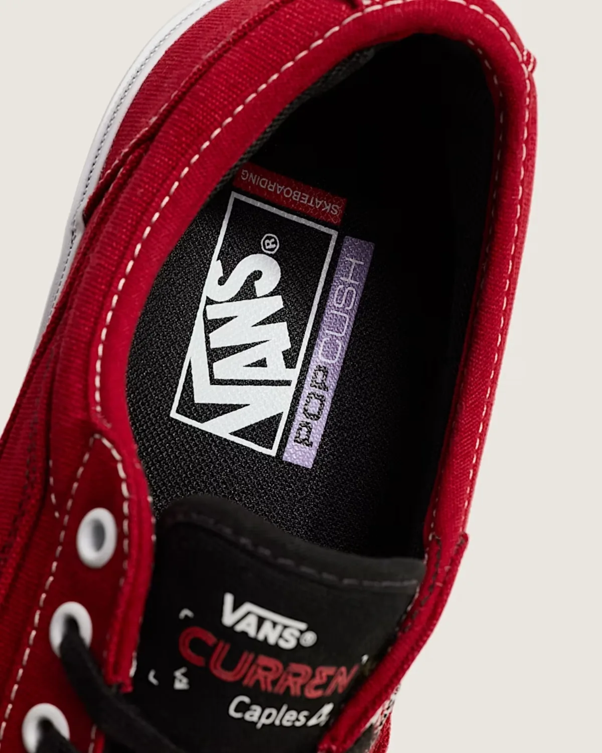 Giày VANS SKATE CURREN CAPLES RED/WHITE