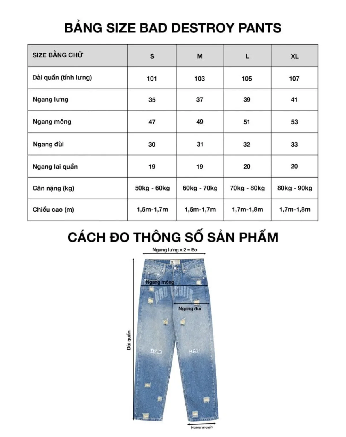 BAD DESTROY PANTS
