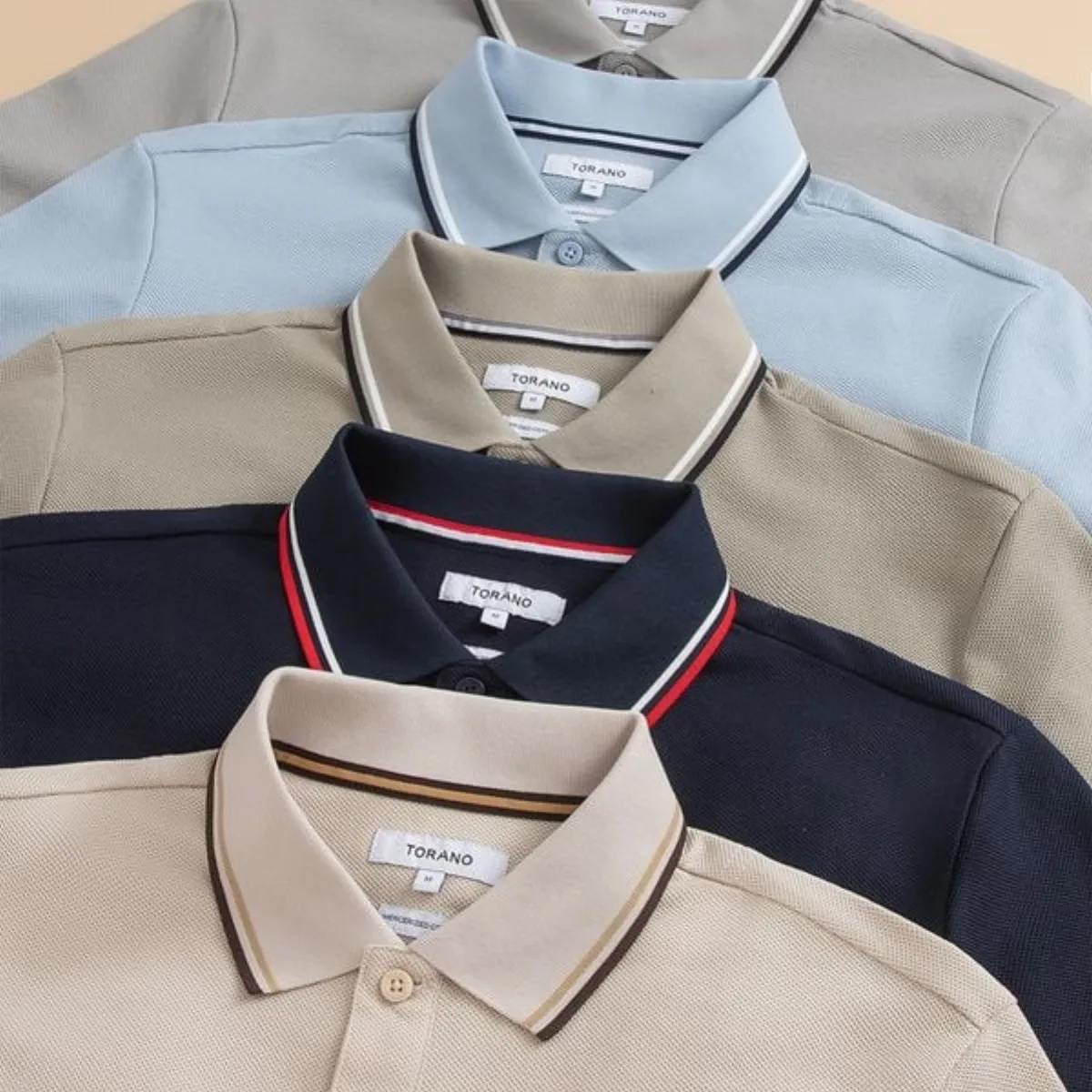 [LUXURY ITEM] Áo Polo Nam TORANO CULLINAN POLO Trơn Bo Tay Kẻ, Thêu Logo Ngực, Lịch Sự Nam Tính GSTP602