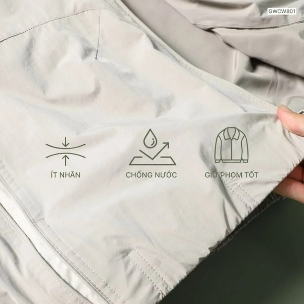 [LUXURY ITEM] Áo Khoác Gió Nam 2 lớp BREEZE WINDBREAKER TORANO Can Phối Mũ Liền Thêu Logo, Cản Gió, Giữ ấm GWCW801