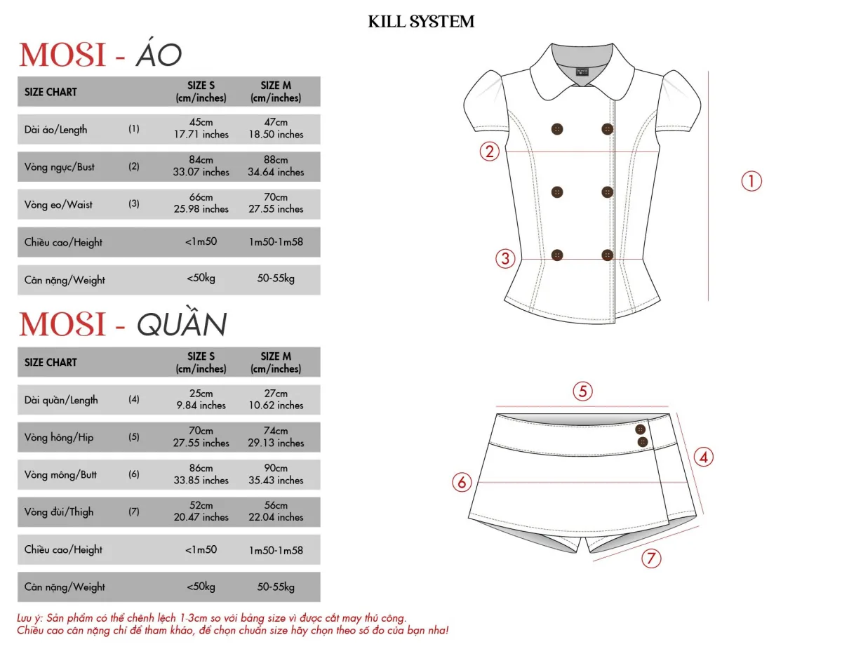 Quần giả váy kaki phối cúc MOSI - 𝐊𝐈𝐋𝐋 𝐒𝐘𝐒𝐓𝐄𝐌