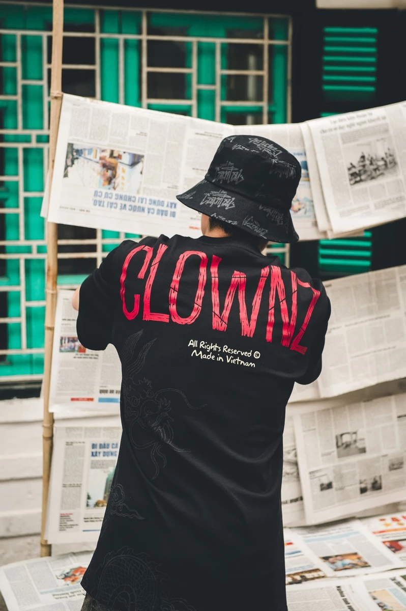 Áo thun trơn tay lỡ local brand ClownZ Hà Nội phông cổ tròn form rộng cotton unisex nam nữ nhiều màu