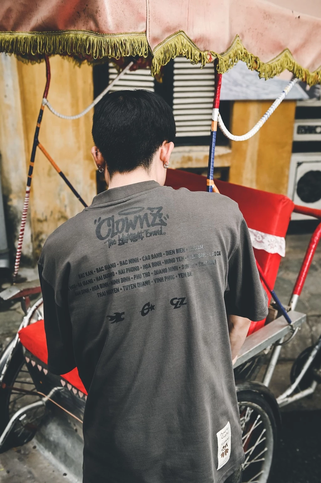 Áo thun trơn tay lỡ local brand ClownZ Northside phông cổ tròn form rộng cotton unisex nam nữ