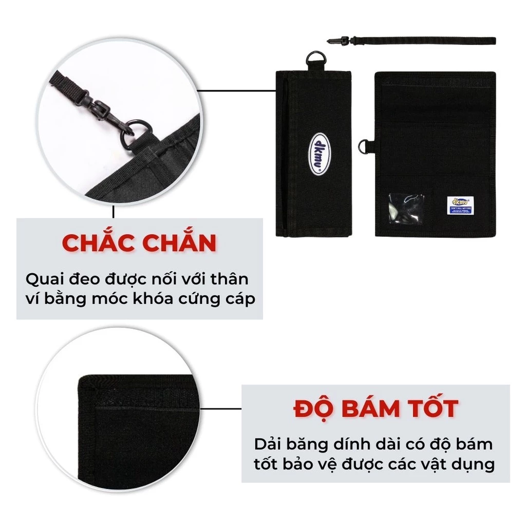 Ví dài unisex logo su DKMV Long Wallet Logo | K-V31-1