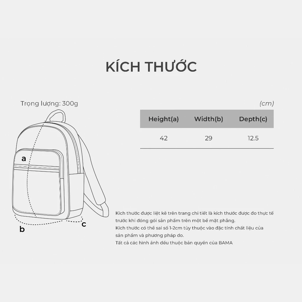 [KOL] Balo nam nữ đi học đi làm BAMA Seoul Backpack nhiều ngăn đựng laptop 13 14 15.6 inch
