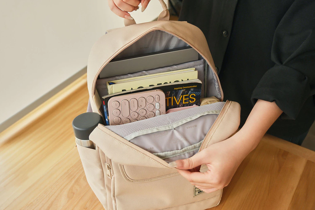 Balo nam nữ đi học đi làm BAMA New Basic Backpack NB106 chống nước nhiều ngăn đựng laptop 15.6 inch