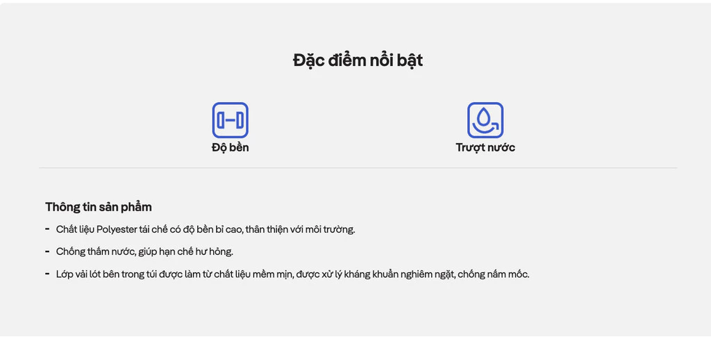 Túi UT Duffle size lớn 38L Chống thấm nước Coolmate