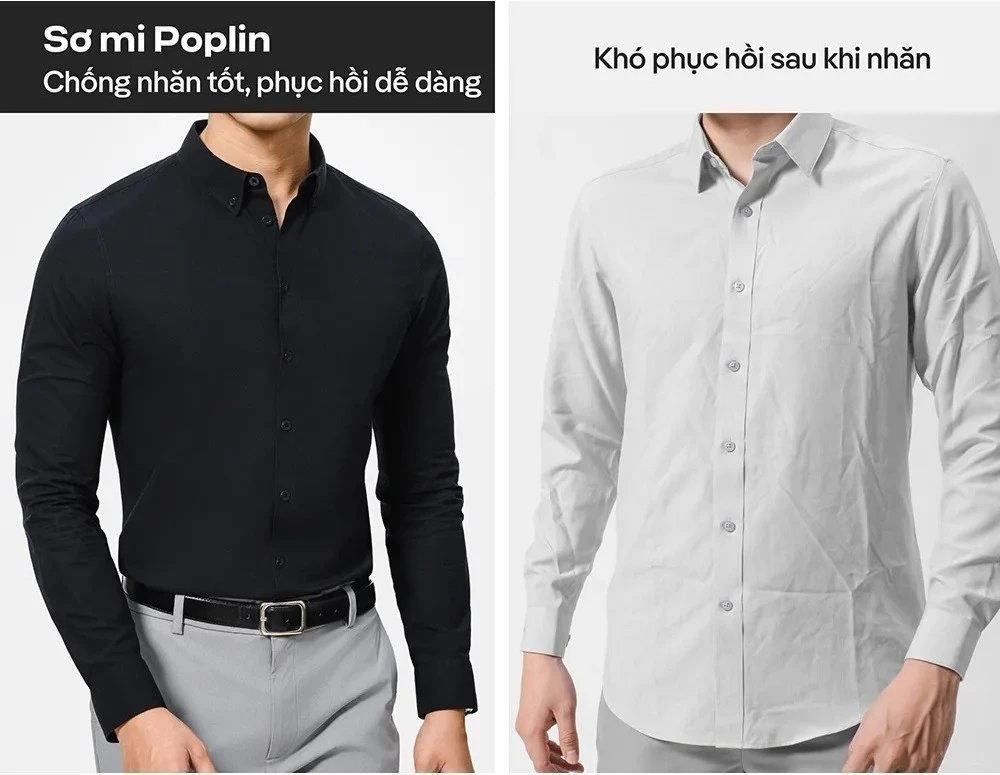 [TẶNG TẤT COTTON]Áo Sơ Mi Nam Dài Tay Premium Poplin mềm mại, chống nhăn, Áo đi làm đi chơi dạo phố Coolmate