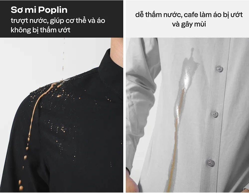 [TẶNG TẤT COTTON]Áo Sơ Mi Nam Dài Tay Premium Poplin mềm mại, chống nhăn, Áo đi làm đi chơi dạo phố Coolmate