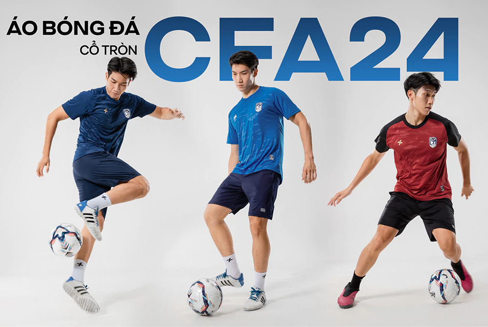 [MUA 2 GIẢM 5%][OUTLET - KHÔNG ĐỔI TRẢ]Áo Thun thể thao Bóng Đá Cổ Tròn CFA24 thấm hút tốt, thoáng khí Coolmate