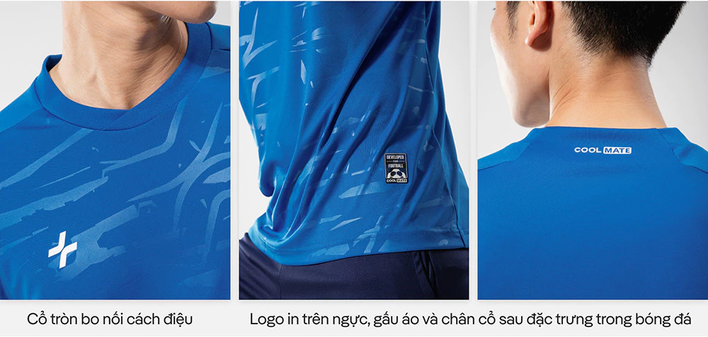 [MUA 2 GIẢM 5%][OUTLET - KHÔNG ĐỔI TRẢ]Áo Thun thể thao Bóng Đá Cổ Tròn CFA24 thấm hút tốt, thoáng khí Coolmate