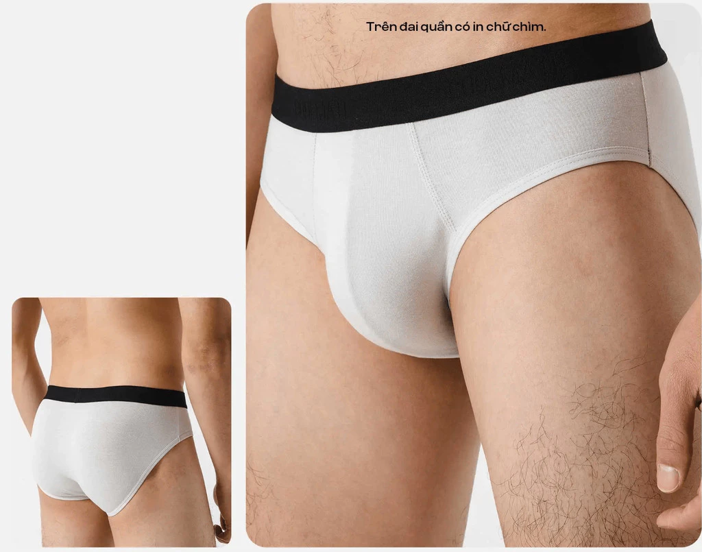 [OUTLET - KHÔNG ĐỔI TRẢ]Pack 5 Brief Cotton Coolmate Basics cạp logo - Coolmate