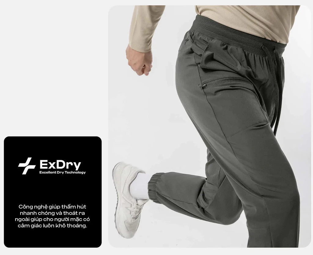 Quần Jogger nam thể thao Studio Woven co giãn, thấm hút Coolmate