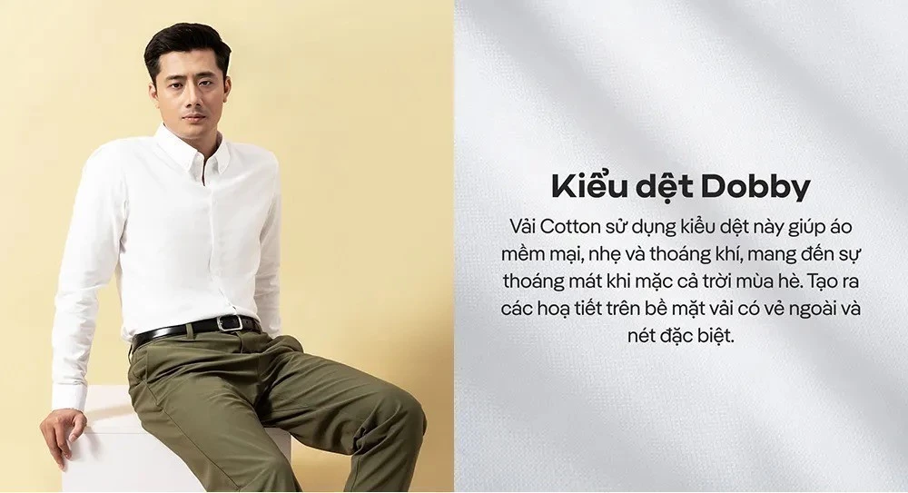 [TẶNG TẤT COTTON]Áo Sơ Mi Nam Dài Tay Premium Dobby mềm mại chống nhăn, Áo đi làm đi chơi dạo phố Coolmate