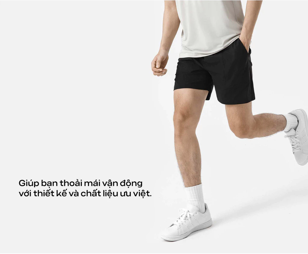 Quần shorts ECC Ripstop trượt nước chống bám bụi Coolmate