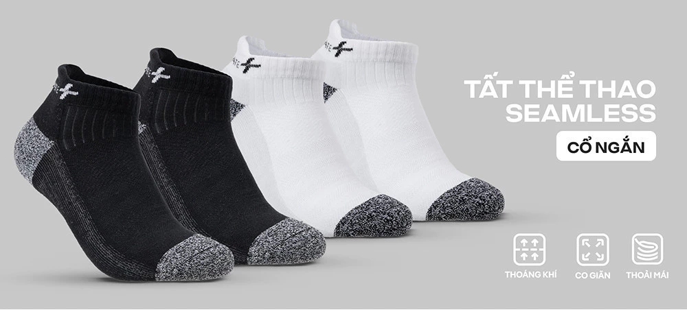 Tất Thể Thao Seamless Cổ Ngắn êm ái siêu bền Coolmate chất liệu thoáng khí, không xù lông, độ bền cao Coolmate