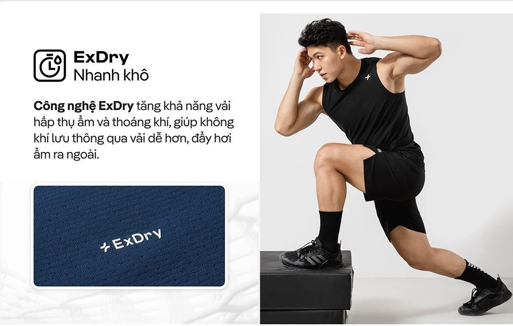 Áo thể thao Tanktop Gym Essentials II co giãn 4 chiều nhanh khô, thoáng khí Coolmate [OUTLET]