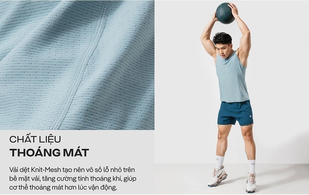 Áo thể thao Tanktop Gym Essentials II co giãn 4 chiều nhanh khô, thoáng khí Coolmate [OUTLET]