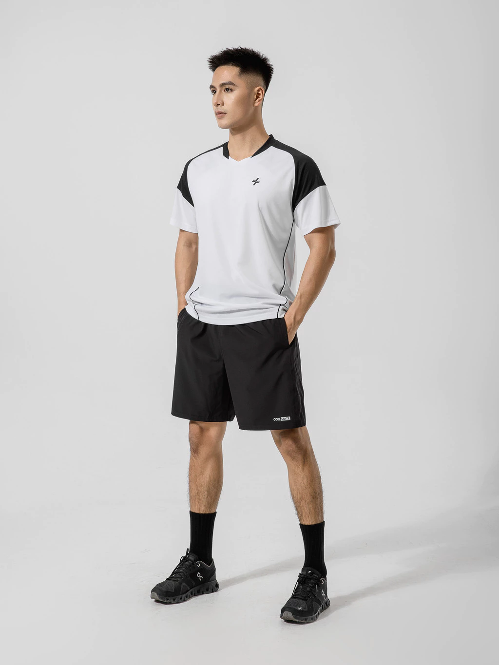Áo thun nam thể thao pickleball tennis phối bo cổ co giãn thấm hút tốt nhanh khô Coolmate