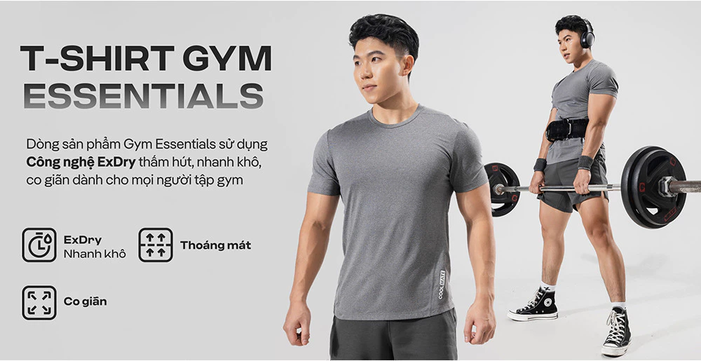 Áo Thun thể thao đa năng Training I dệt Knit mesh siêu thoáng khí co giãn tốt, thấm hút tốt Coolmate