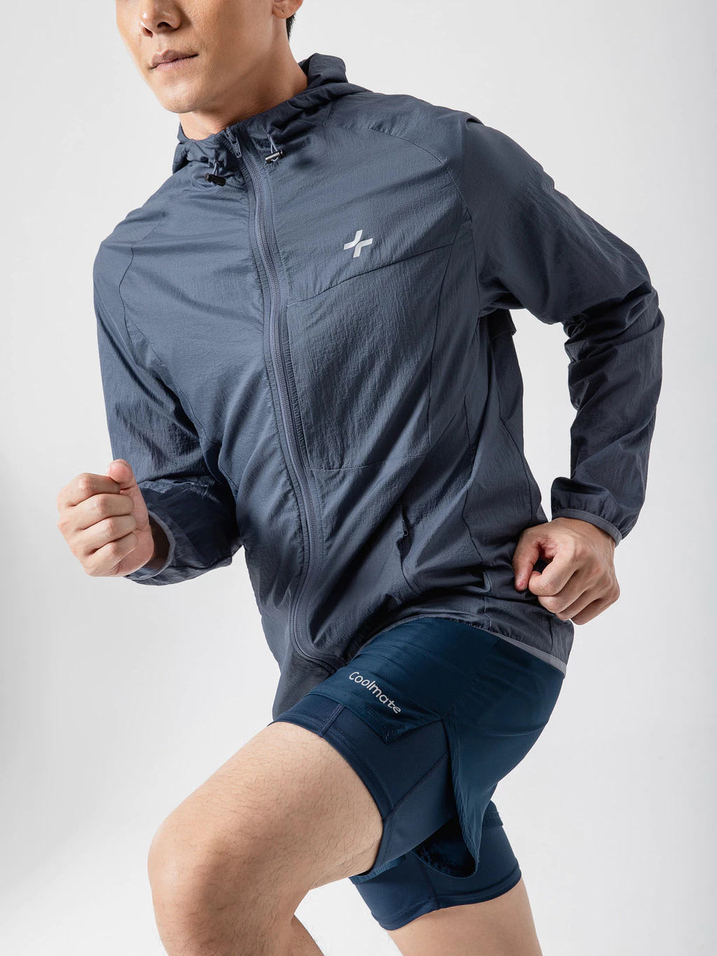 Áo khoác thể thao Trail Windbreaker Nylon Ripstop siêu nhẹ, trượt nước, áo khoác đa năng leo núi trekking Coolmate