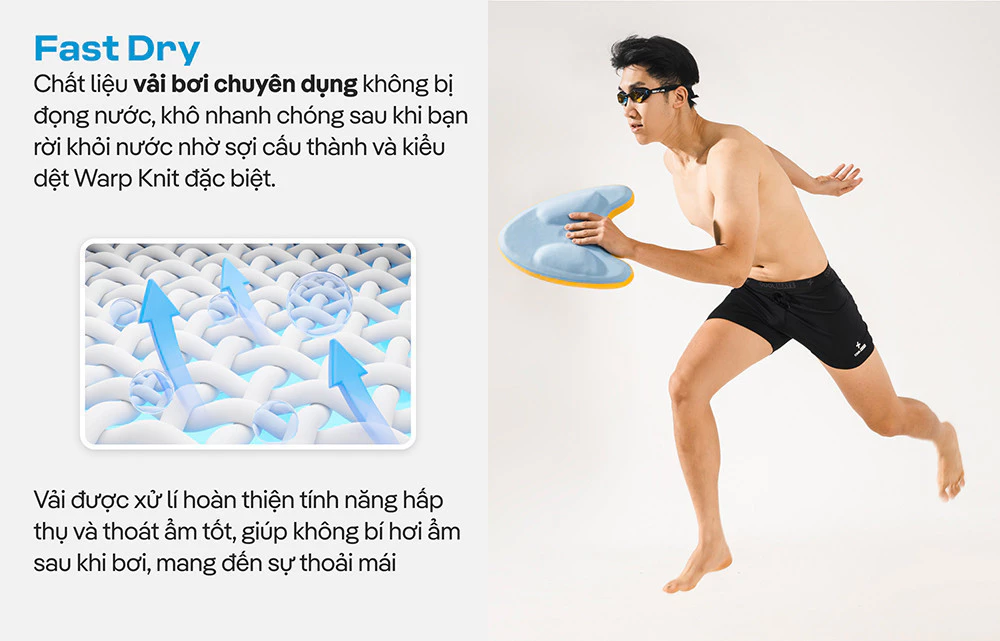 Quần bơi nam Trunk Summer Cool 3.5inch cạp rời không bị đọng nước, chống UV, đồ nam đồ đi biển Coolmate